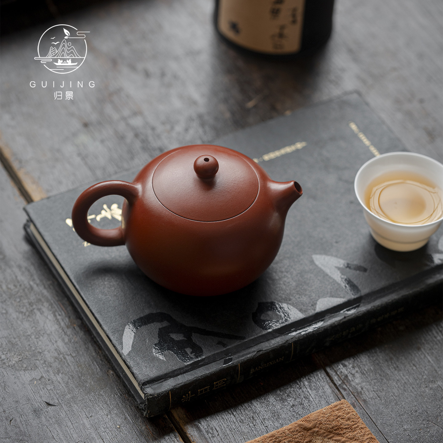 归景丨圆西施丨潮州朱泥手拉壶紫砂壶泡茶壶手工冲罐高端原矿潮汕