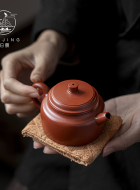 归景丨德钟丨潮州手拉壶纯手工紫砂壶原矿名家送礼泡茶壶专用