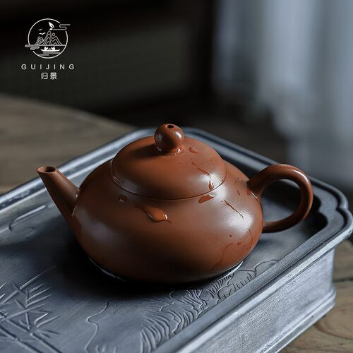 高品质纯手工原矿薄胎潮州手拉壶