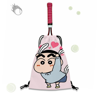 网球拍束口双肩包大容量便携网球袋抽绳网球拍保护套可爱男女同款