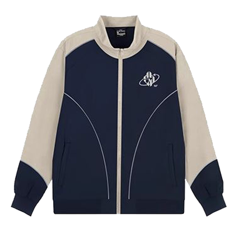 361度绒里夹克男装2026春季新品运动服拼色立领休闲外套552411606
