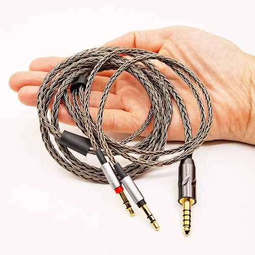 Earmax 安A800桥 2.5mm 4.4mm 飞利X3浦16股单晶铜 平衡线 耳机线