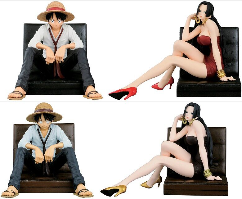 海贼王 写真家x造型师 路飞 女帝 坐姿带沙发 景品手办