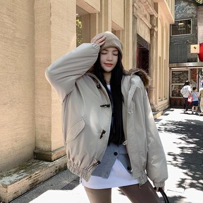 羽绒棉服女大毛领2025冬装新款棉衣潮牌爆款派克服冬季防寒外套女