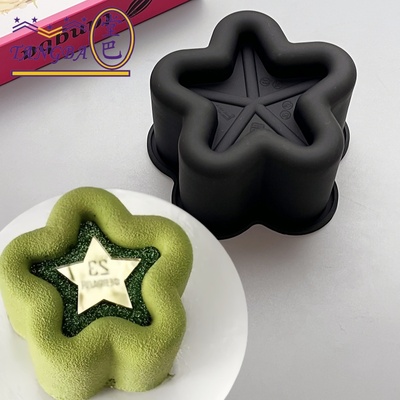 堂巴4寸星星慕斯加厚硅胶模具