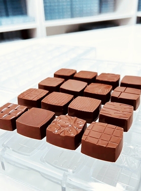 tangba堂巴 32连正方形花纹巧克力模具 LD-2052 手工巧克力模具PC