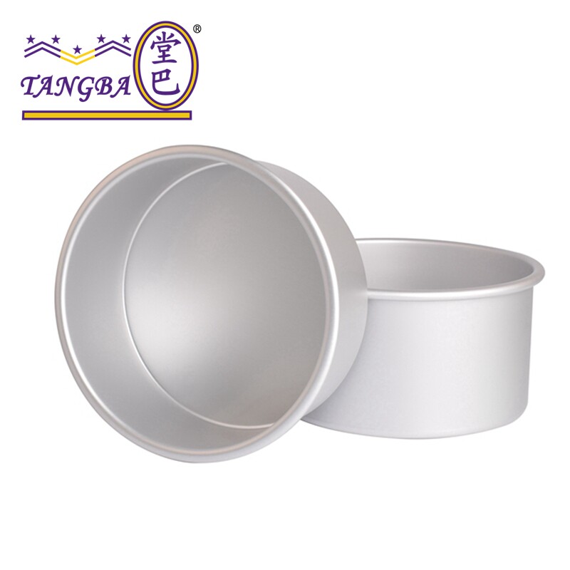 堂巴 4寸-10寸 圆形固底蛋糕模具日式加高加深戚风模阳极乳酪芝士