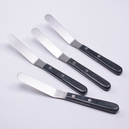 tangba堂巴 4寸小抹刀 10cm木柄吻刀 巧克力馅料小抹刀 烘焙工具
