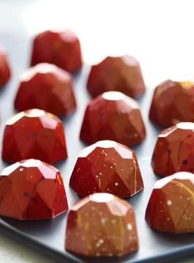 tangba堂巴 大板 32连砖石星空巧克力模具 QL-1022 菱形烘焙模具