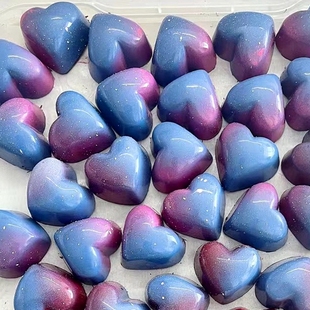 3.3cm 32连心形巧克力模 情人节手工糖果PC硬模 12克 tangba堂巴