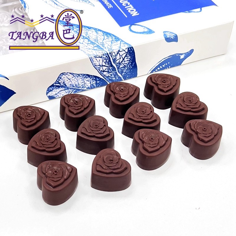 tangba堂巴 13g 32连心形玫瑰花巧克力模 1627情人节玫瑰花PC模具