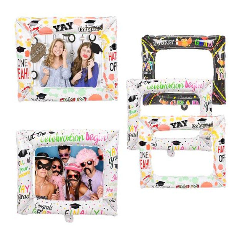 幼儿园毕业季相框气球graduation初高中班拍照留念道具气球装饰