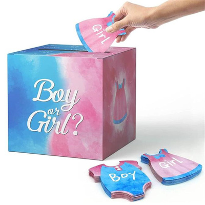 性别揭示派对游戏投票纸箱道具