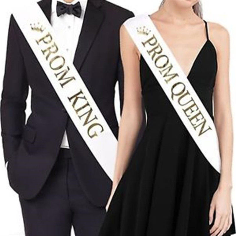 prom king queen国王皇后典礼晚会颁奖礼仪毕业舞会派对装饰肩带