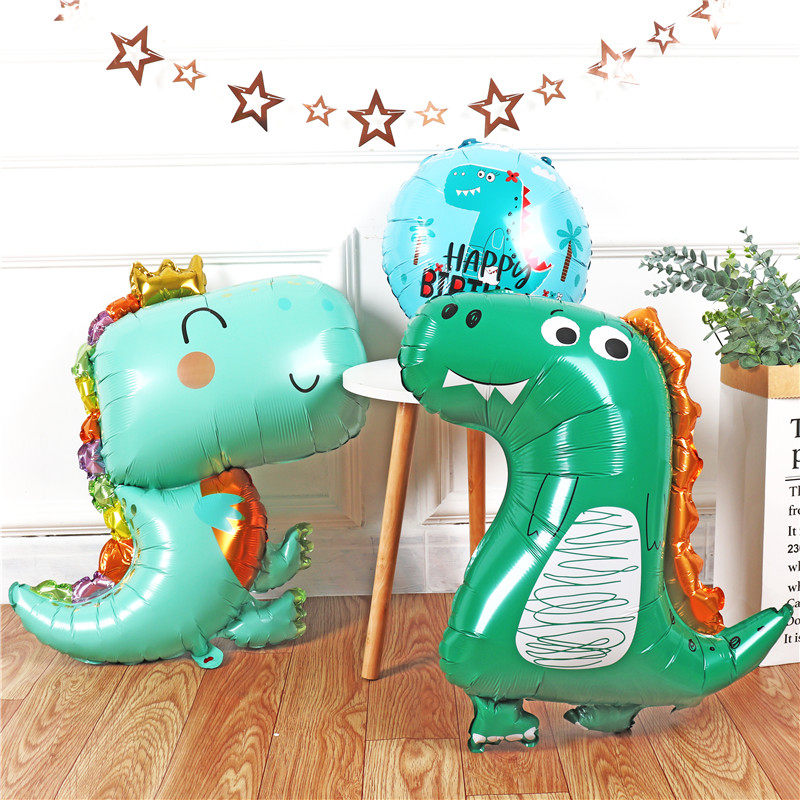 Q版卡通皇冠绿色恐龙铝膜气球宝宝儿童生日派对聚会场地装饰布置,节庆用品/礼品,气球,淘宝优惠券,粉丝福利购,淘宝优惠卷