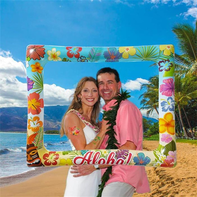 夏威夷沙滩户外派对充气相框