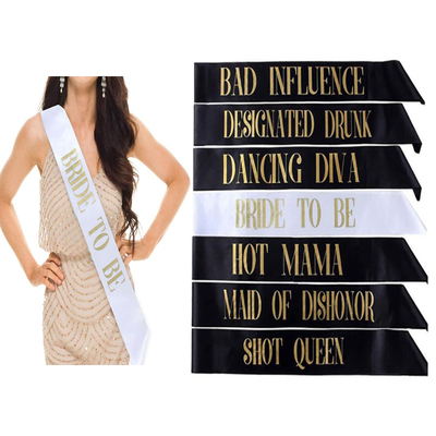 创意新品bride to be准新娘装饰礼仪带婚前单身派对肩带HEN PARTY