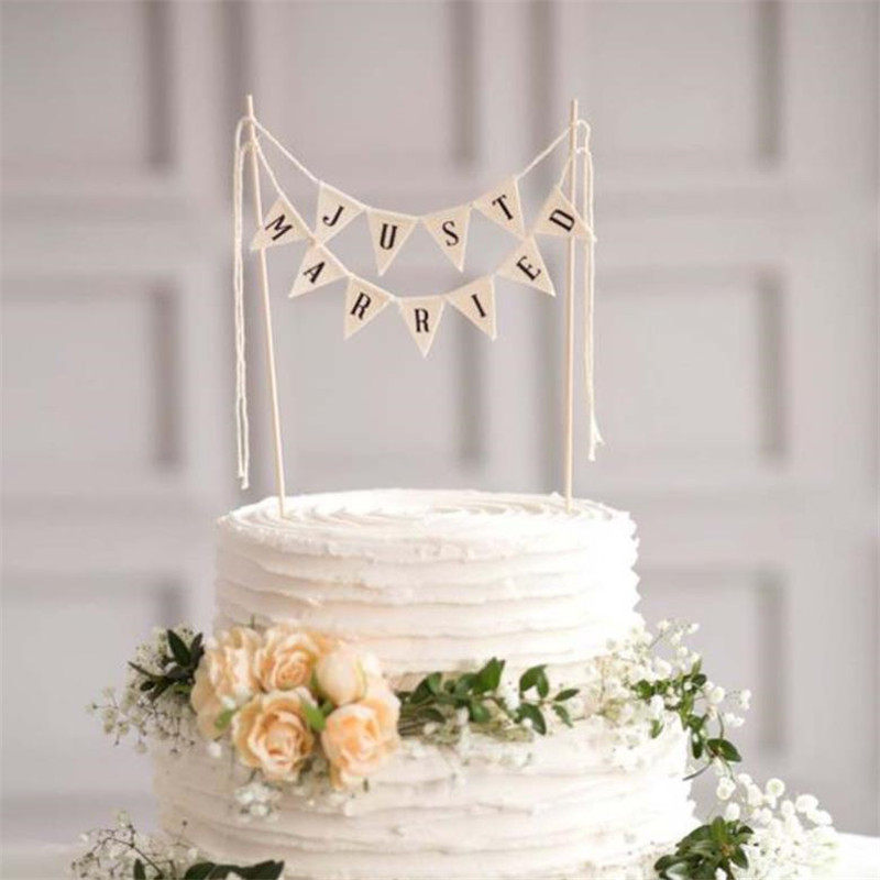 三角旗插旗插牌件婚礼蛋糕装扮