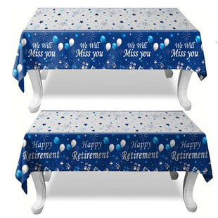 miss happy will you领导同事离职退休欢送会桌布 retirement