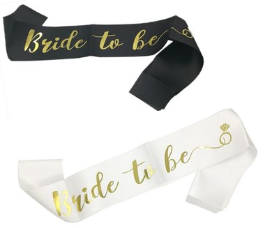 新 单身派对肩带礼仪带bride to be bachelorette hen party sash