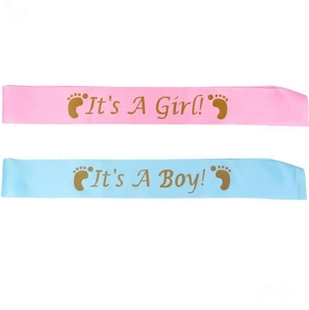 Boy Girl Shower Baby 宝宝生日迎婴派对礼仪肩带It