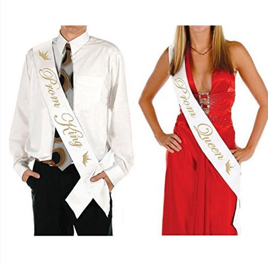 毕业国王女王礼仪肩带prom king/queen单身派对舞会校花校草腰带