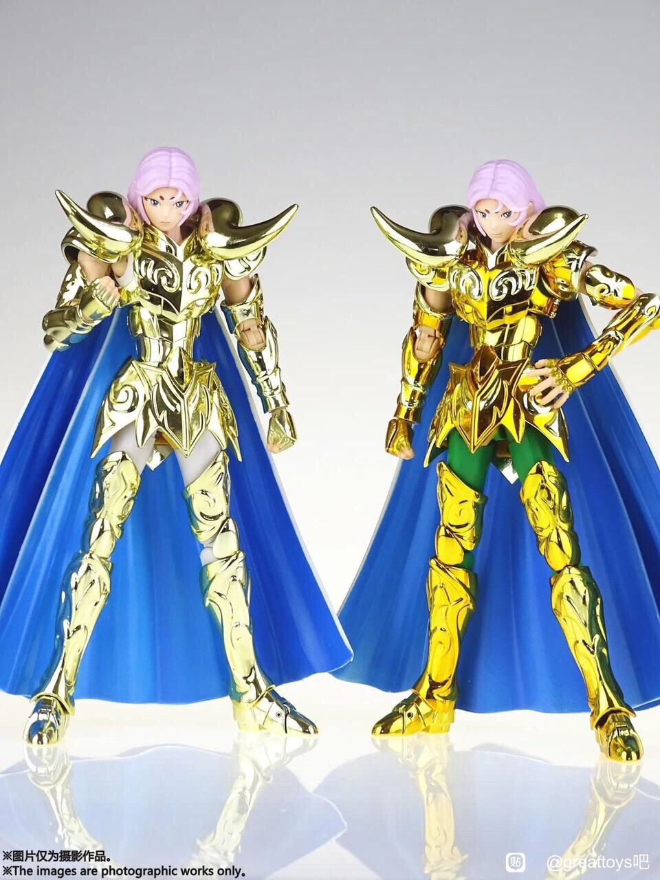 现货传神ex白羊CS圣衣斗士神话ex白羊座 穆 24K 送金属羊角史昂头