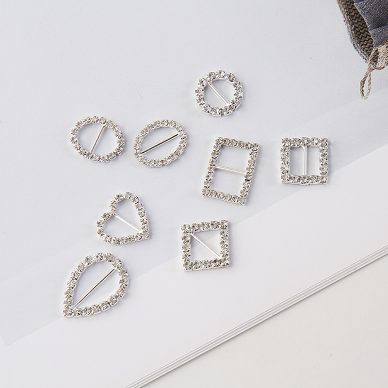 新款DIY手工蝴蝶结发饰爪链日字8字水钻扣喜糖盒丝带头饰饰品配件