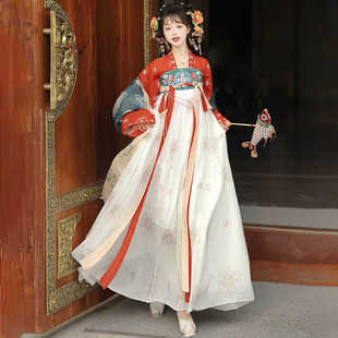 秀巅原创汉服【玉蓉凌烟】唐制齐胸破裙国风复原款日常仙气春夏款