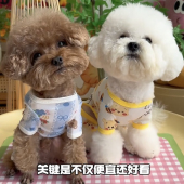 宠物四脚衣家居服泰迪博美比熊贵宾狗狗衣服小型犬可爱春秋可牵引