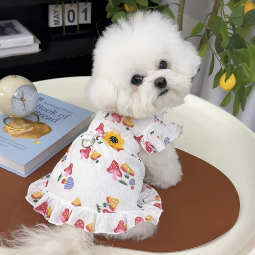 宠物狗狗衣服春秋款德绒连身裙