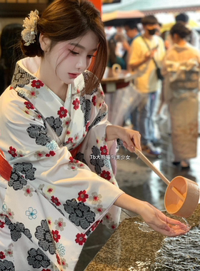 cos居酒屋武士和服日系写真碎花连衣裙寿司茶艺浴袍工装演出服