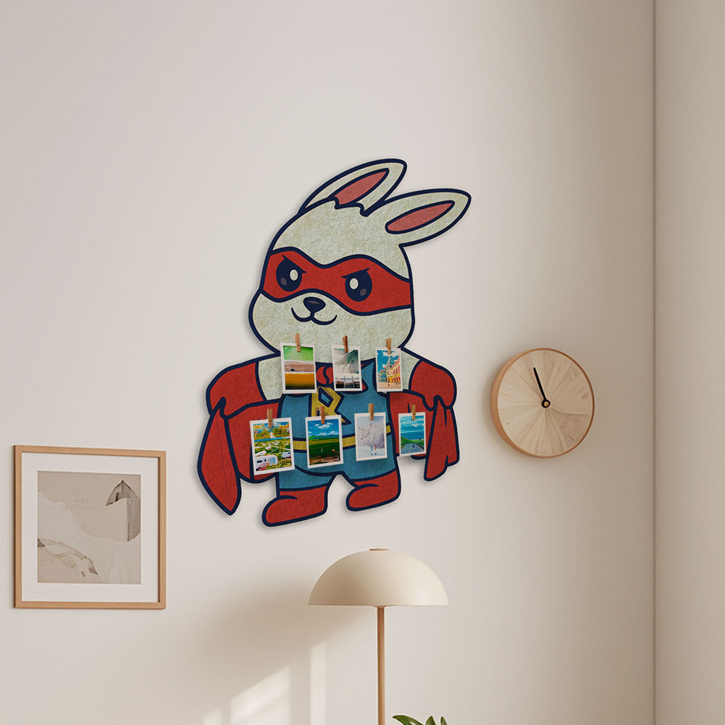 卡通超人兔子毛毡墙贴幼儿园作品展示板卧室客厅墙面装饰照片墙贴,家居饰品,软装墙贴,淘宝优惠券,粉丝福利购,淘宝优惠卷