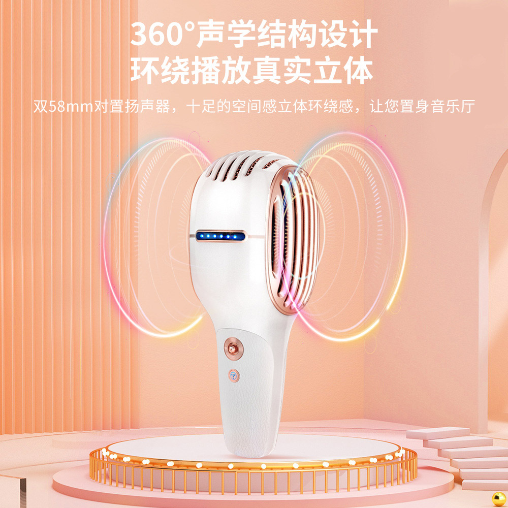 途讯T1家庭无线麦克风户外手机直播蓝牙大功率话筒音响专用K歌宝