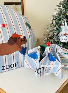 chic原创红鼻子全自动可爱雨伞女高颜值黑胶太阳伞防晒防紫外线