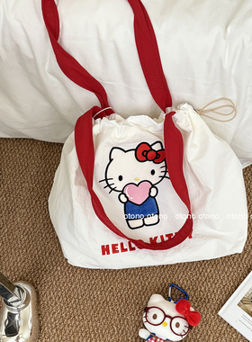 chic三丽鸥新款小众设计感高颜值hellokitty大容量单肩包女通勤包