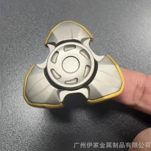 跨境热卖edc解压玩具指尖陀螺开甲陀螺合金解压神器减压玩具