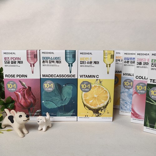自用本土版3.0韩国mediheal美迪惠尔积雪草玫瑰面膜11片一盒补水