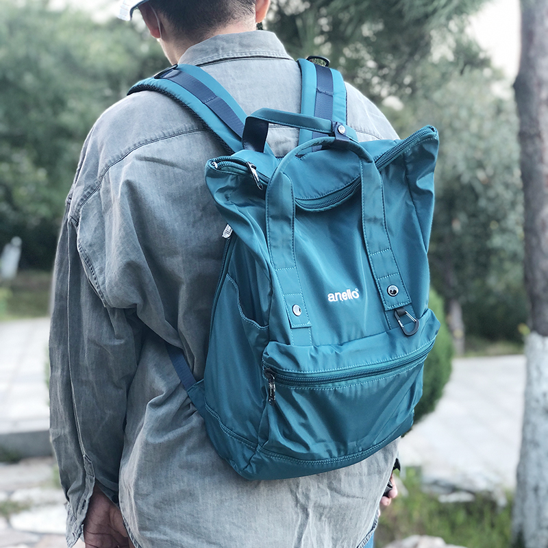 anello大容量尼龙双肩包防泼水