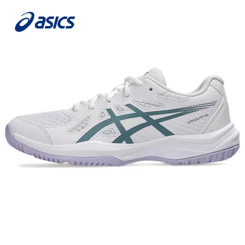 ASICS亚瑟士青少年室内运动球鞋 UPCOURT6儿童款羽毛球鞋排球乒乓