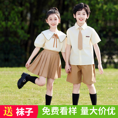 六一儿童合唱演出服幼儿园大班毕业照班服夏季小学生朗诵表演服装