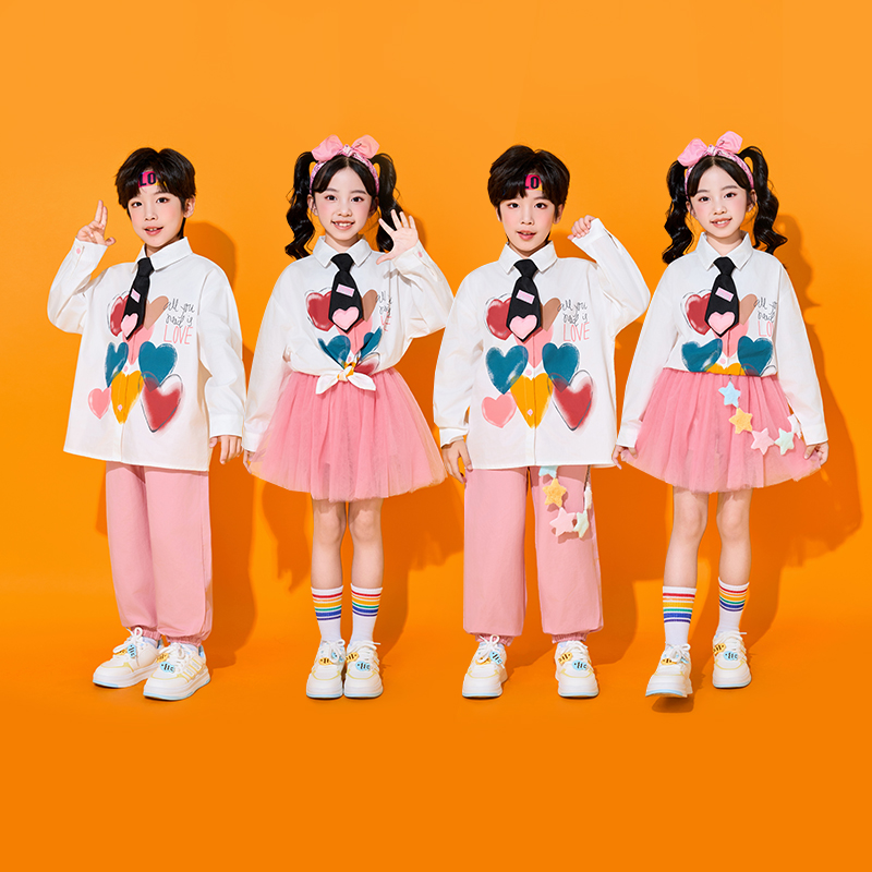 小学生秋冬运动会开幕式服装儿童班服套装幼儿啦啦队舞蹈演出服装