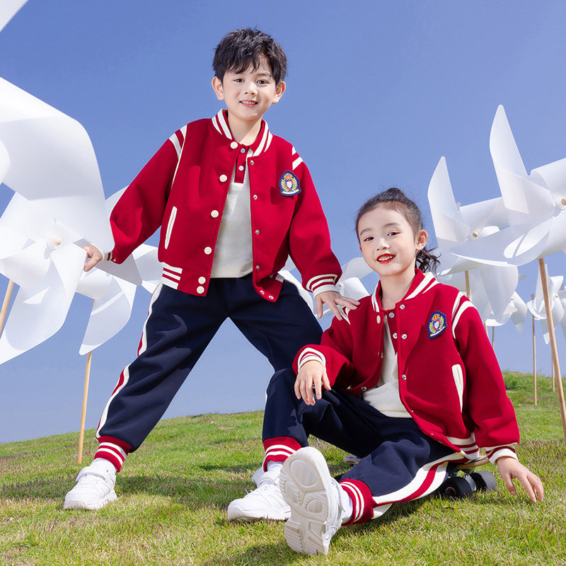 小学生校服四件套纯棉棒球服