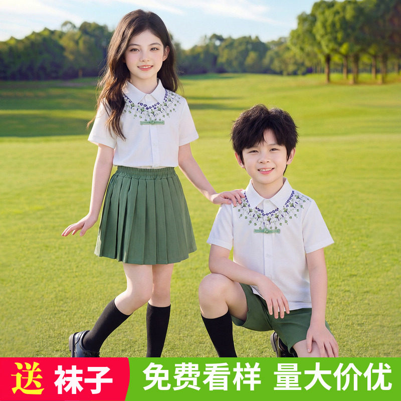 六一儿童合唱演出服小学生班服中国风幼儿园大班毕业拍照表演服装