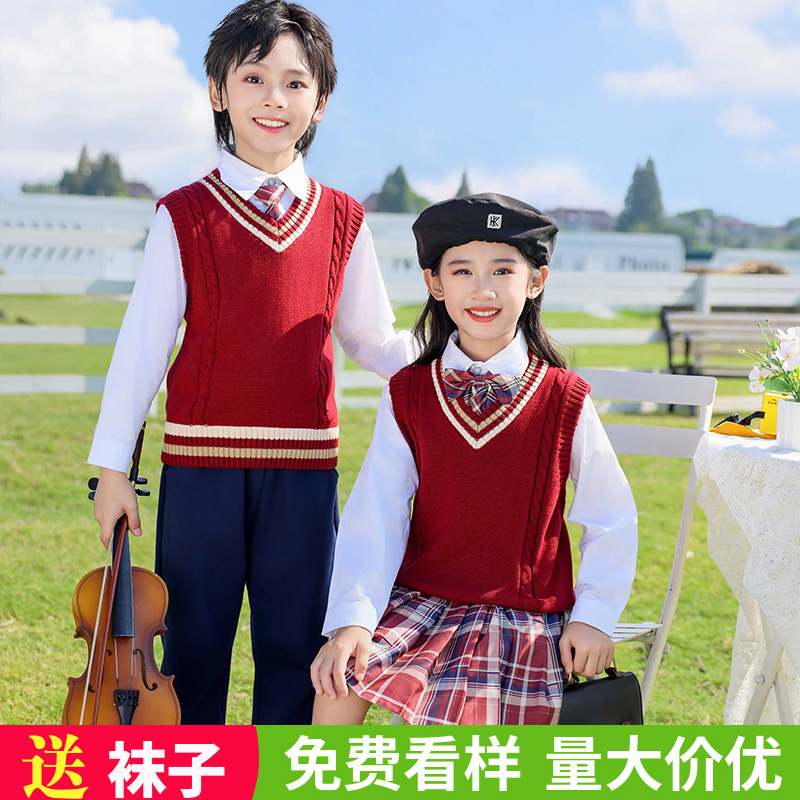 儿童演出服英伦风表演班服