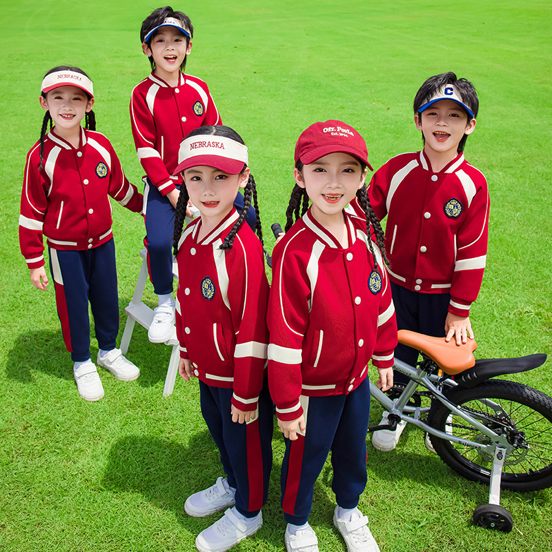 小学生班服春秋款三件套儿童秋季运动会校服幼儿园园服冲锋衣冬装