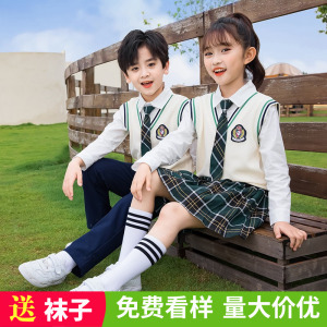 元旦儿童演出服小学生合唱表演服装幼儿园诗朗诵歌咏比赛英伦校服