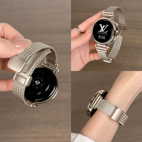 适用华为gt6手表带watch5新款腕带金属磁吸GT4高级感新GT32夏fit5