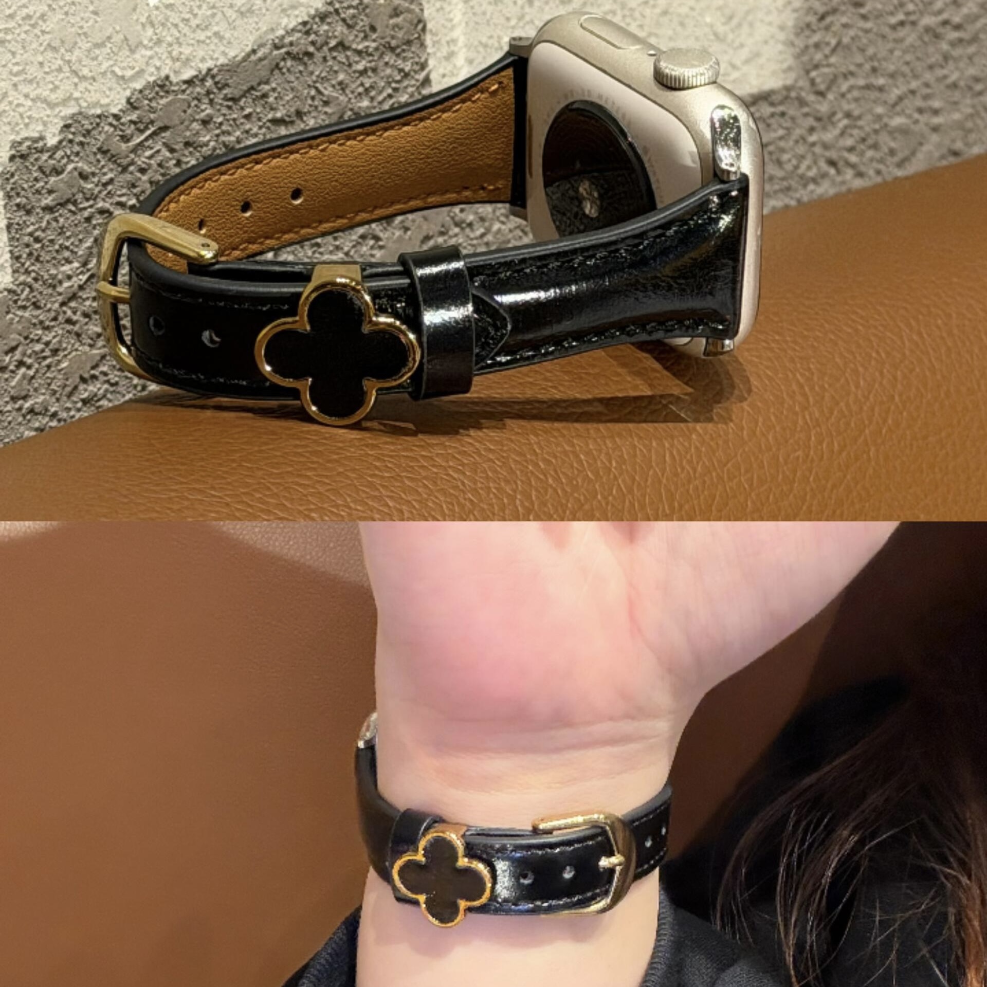 四叶草轻奢小香风表带适用iWatch11韩风小米89pro华为fit43红米65