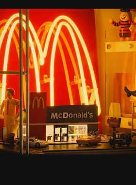 装饰你的房间超有感觉的麦门M记霓虹灯桌面氛围灯礼物摆件